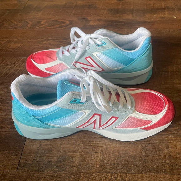New Balance 990V Suede Mesh Sneakers Popsicle M990BP5 Men’s Size 9.5D - Picture 1 of 7